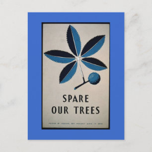 Postale Carte postale-WPA-Spare Nos Arbres