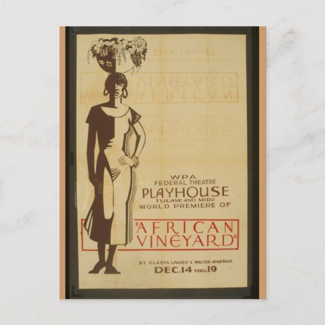 Postale Carte postale-WPA-Vignoble africain (Devant)