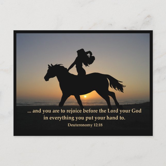 Postale CARTE POSTCARD Sunset Ride (Devant)