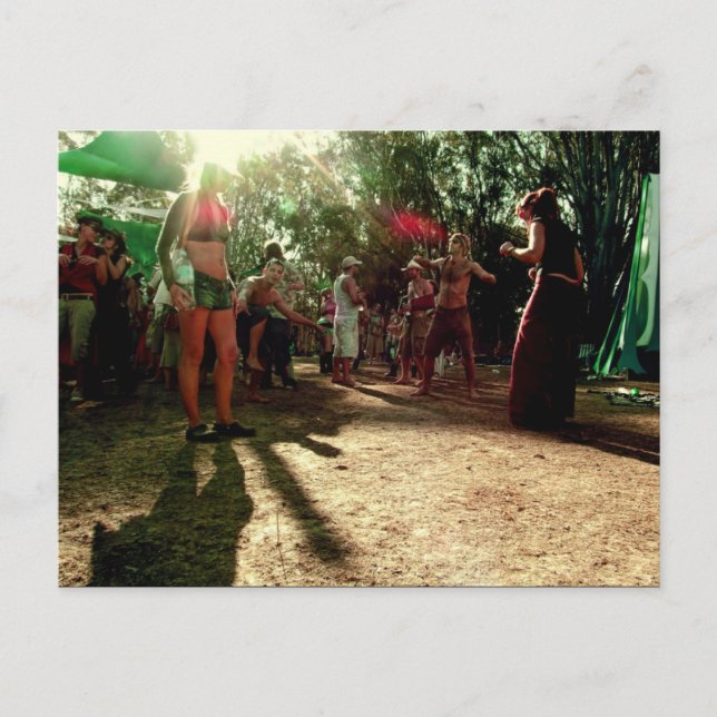 Postale CARTE POSTCARD Tribal GrooViN (Devant)