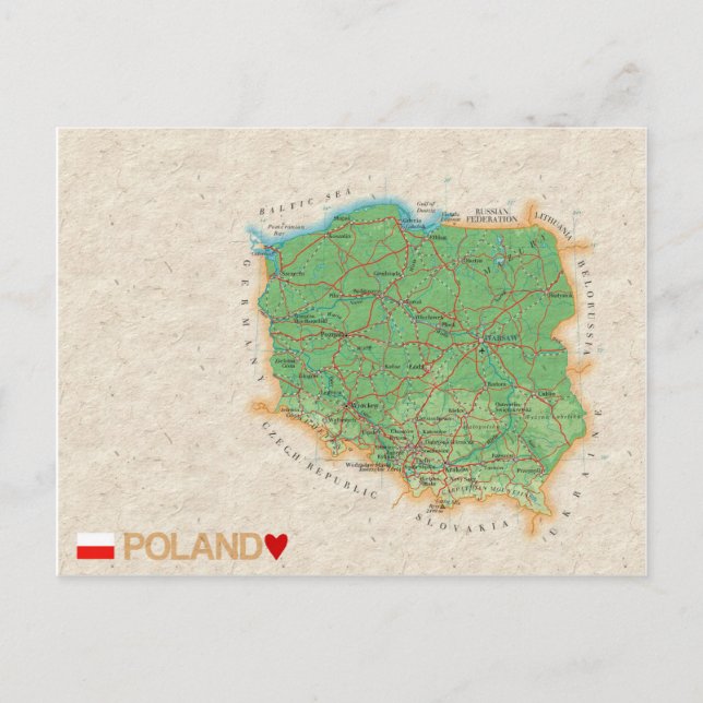Postale CARTE POSTCARDS ♥ Pologne (Devant)