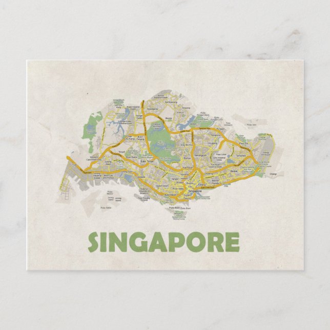 Postale CARTE POSTCARDS ♥ Singapour (Devant)