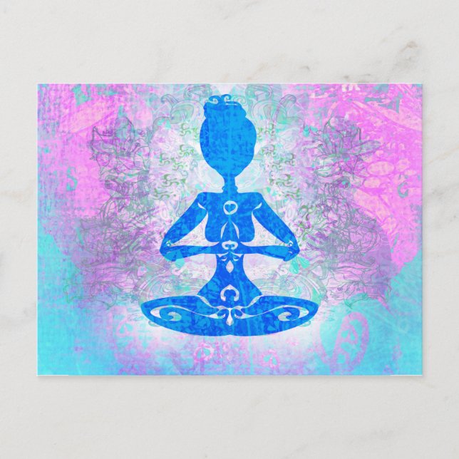 Postale Carte postérieure au yoga (Devant)