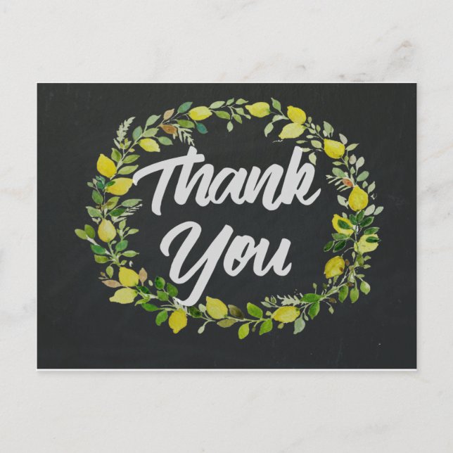 Postale Carte Pot Merci Chalkboard (Devant)