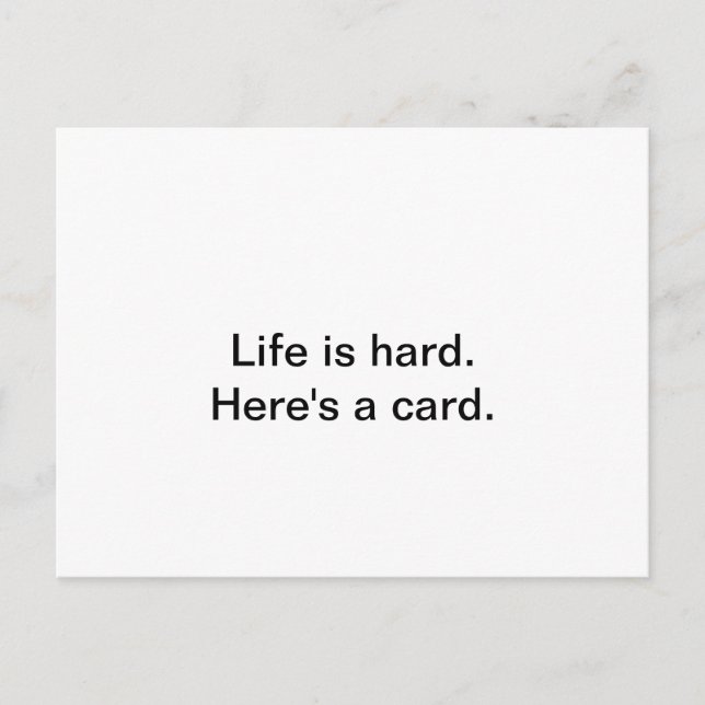 Postale Carte pour aider un être aimé à travers un patch r (Devant)