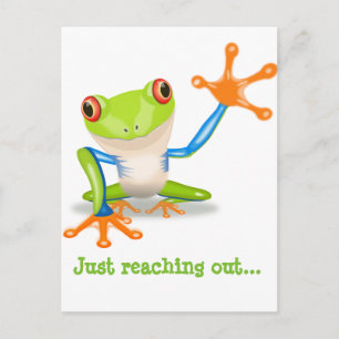 Postale Carte pour notes Froggie