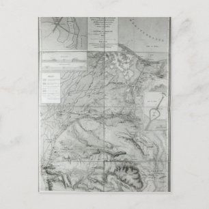 Postale Carte préparatoire du canal de Suez, 1855