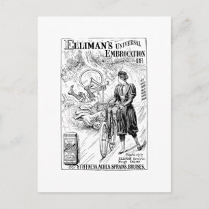 Postale Carte publicitaire vintage pour vélo