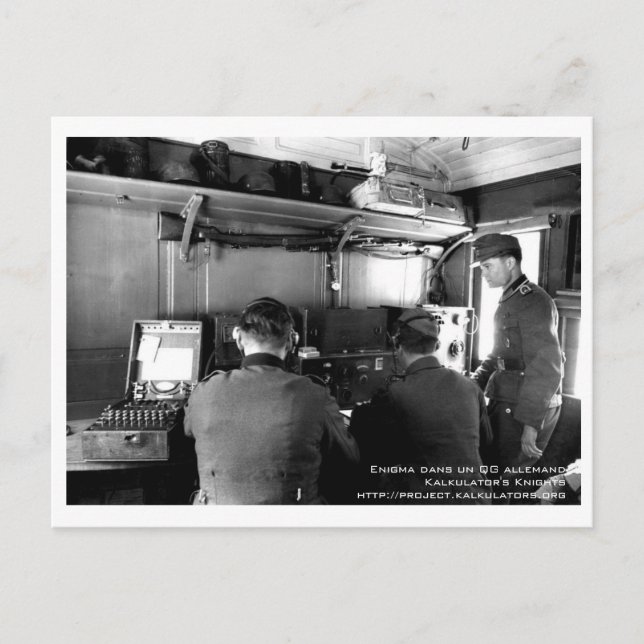 Postale Carte QG Enigma (Devant)
