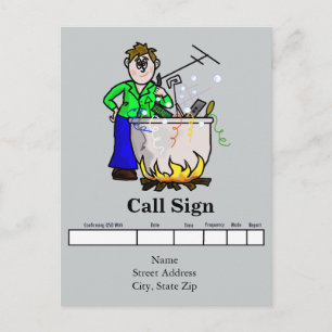 Postale Carte QSL Homebrew Ham Personnaliser It!