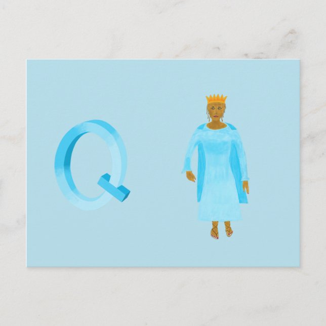 Postale Carte Queen (Devant)