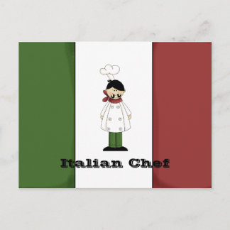 Postale Carte Recette Chef Italien #5
