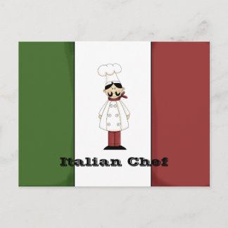 Postale Carte Recette Chef Italien #6