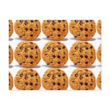 Carte Recette Chocolat Chip Arachide Beurre Cookie