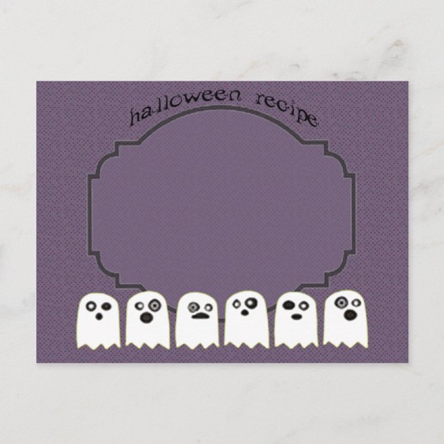 Postale carte recette fantôme (Devant)