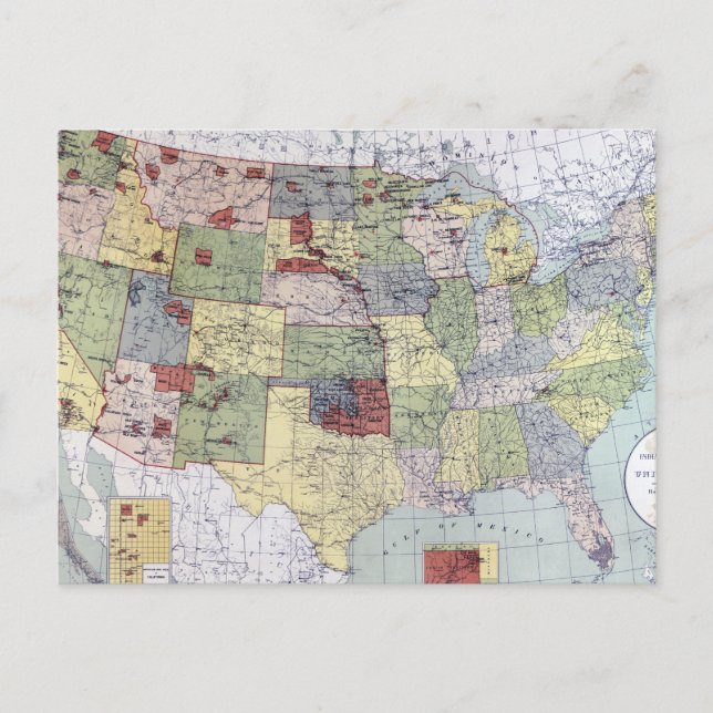 POSTALE CARTE : RÉSERVES, 1892 (Devant)