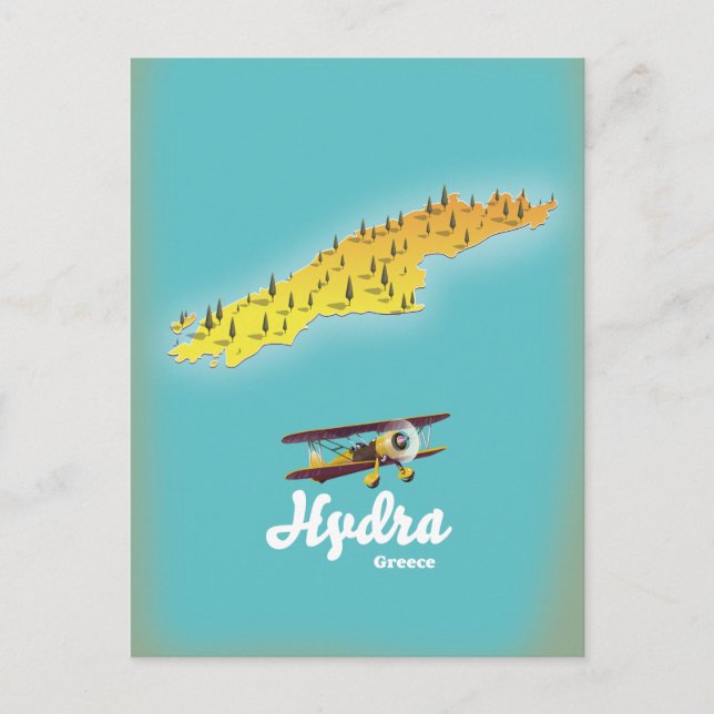 Postale Carte rétro de Hydra Grèce (Devant)