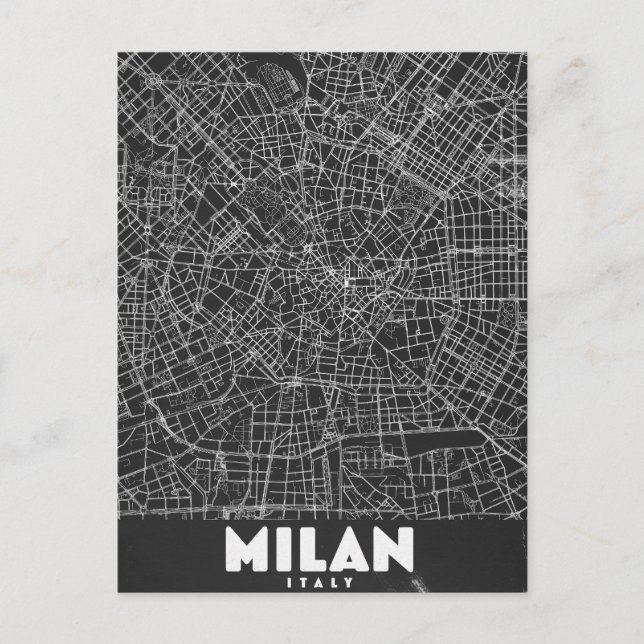 Postale Carte Rétro de Milan Italie (Devant)