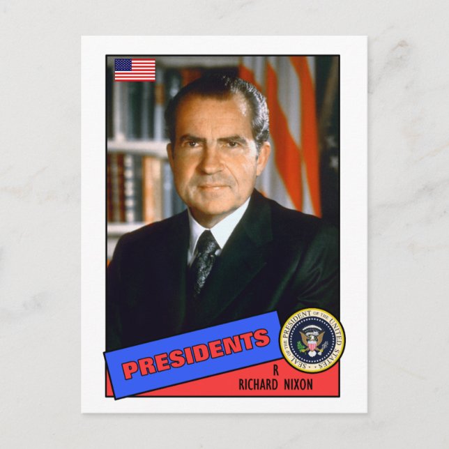 Postale Carte Richard Nixon de baseball (Devant)