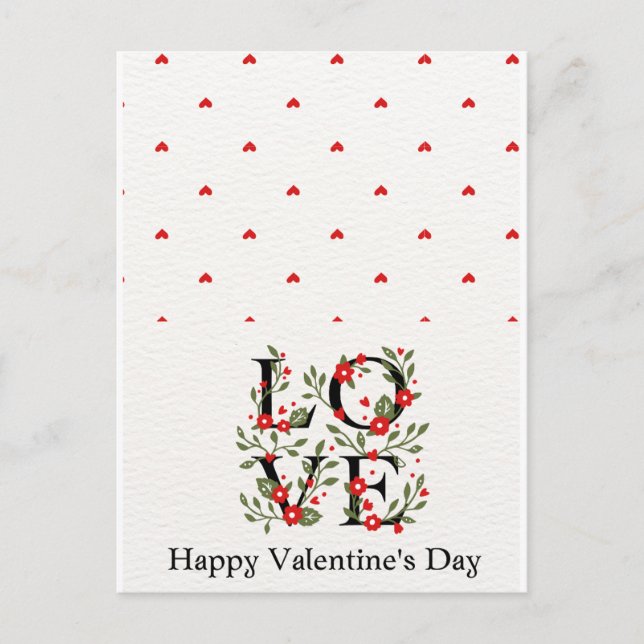 Postale Carte romantique de Saint Valentin pour votre bien (Devant)