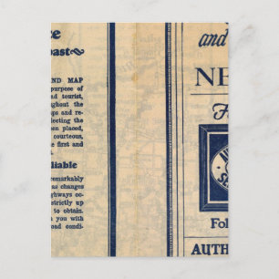 Postale Carte routière du Nebraska
