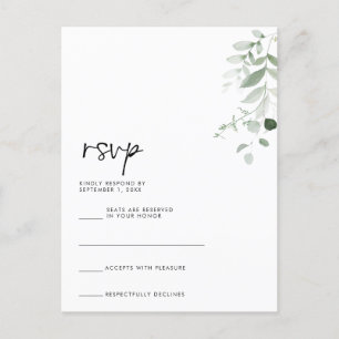 Postale Carte RSVP