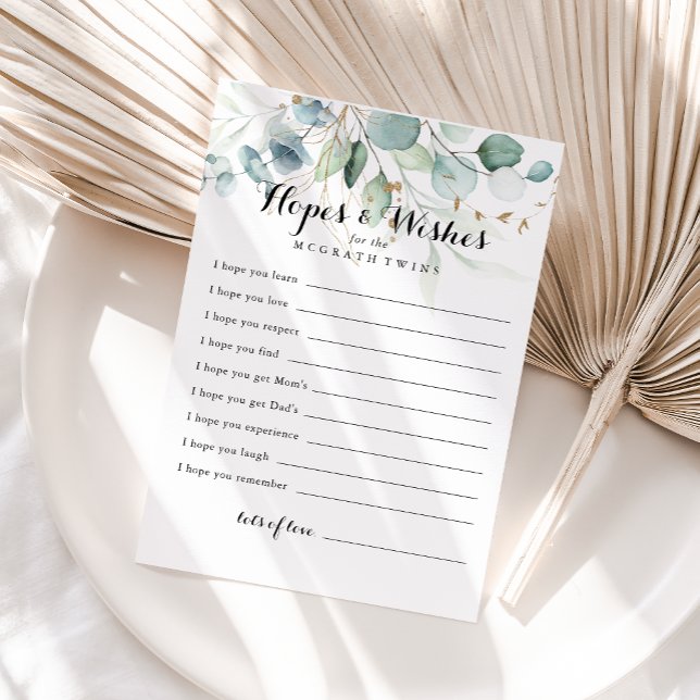 Postale Carte Rustic Gold Floral Baby shower (Créateur téléchargé)