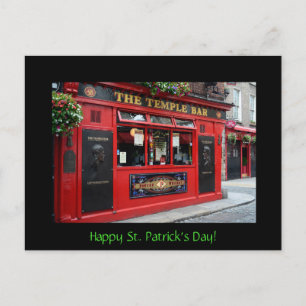 Postale Carte Saint Patrick avec Temple Bar
