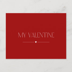 Postale Carte Saint Valentin "Ma Saint Valentin"
