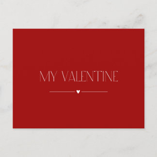 Postale Carte Saint Valentin "Ma Saint Valentin"