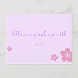 Postale Carte Sakura