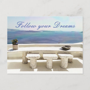 Postale Carte Santorini