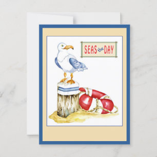 Postale Carte Seagull Nautique En Tout Temps