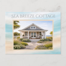 Carte souvenir de location de vacances de maison d