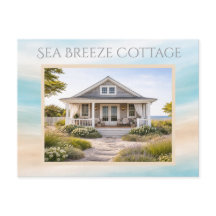 Carte souvenir de location de vacances de maison d