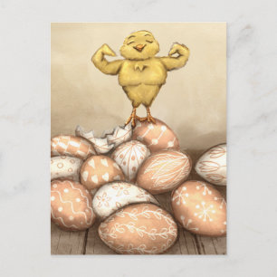 Postale Carte Strong Chick