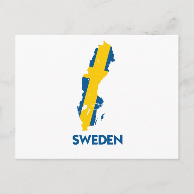 POSTALE CARTE SUÉDOISE (Devant)