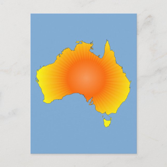 Postale Carte Sunny Australie (Devant)