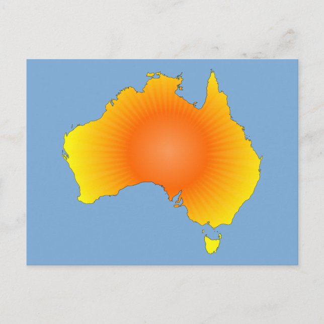 Postale Carte Sunny Australie (Devant)