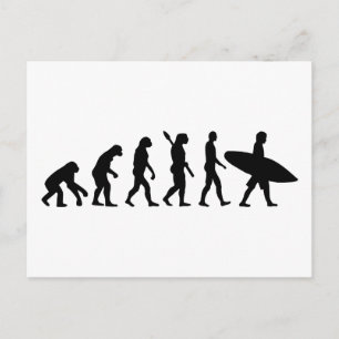 Postale Carte surf de surf Evolution