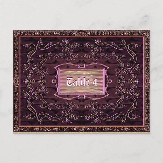 Postale Carte table TriompheL Liza (Devant)