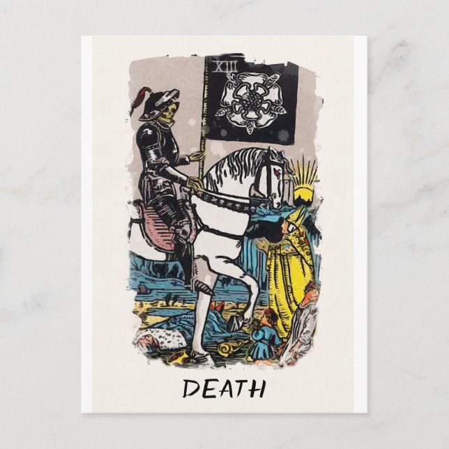 Postale Carte Tarot Arcana-Waite-Smith Majeure Carte Arcan (Devant)
