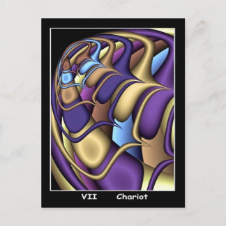Postale Carte Tarot Chariot