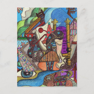 Postale Carte Tarot de la Haute Prêtesse par Kaye Talvilah