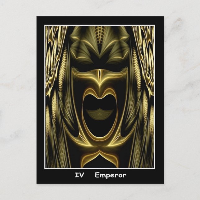 Postale Carte Tarot Empereur (Devant)