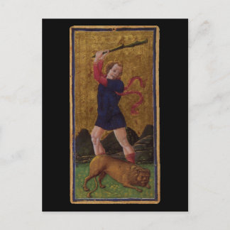 Postale Carte Tarot Force
