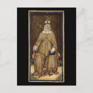 Postale Carte Tarot Haute Prêtesse