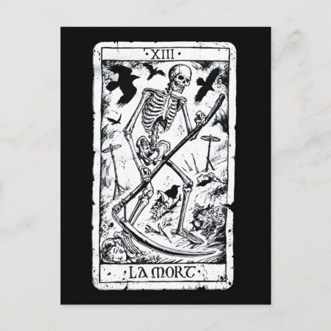 Postale Carte Tarot La Mort (Devant)