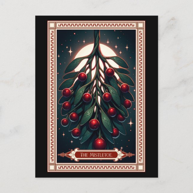 Postale Carte Tarot Mistletoe (Devant)