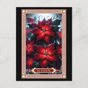 Postale Carte Tarot Poinsettia